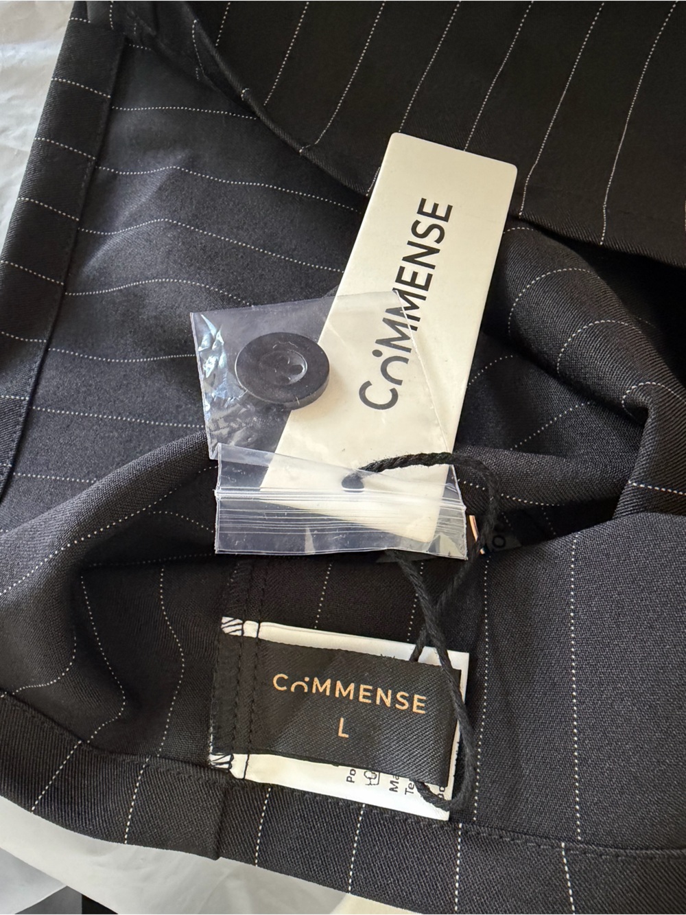 Pinstripe Vest and High-Waist Skirt Set - Picture 8 of 8